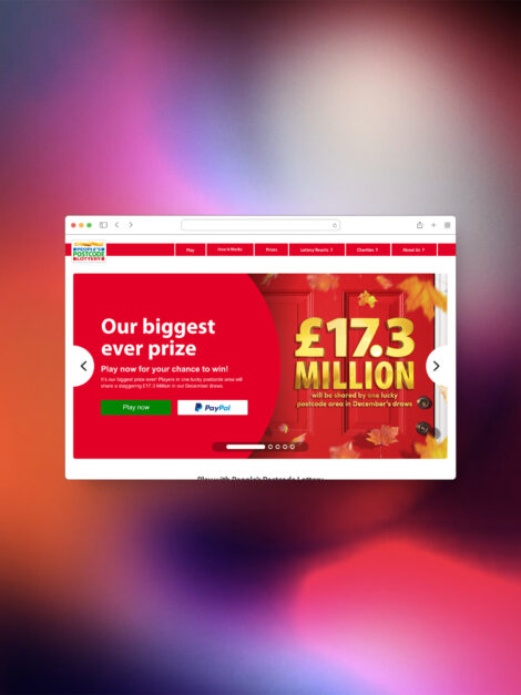 Image for People’s Postcode Lottery New Homepage